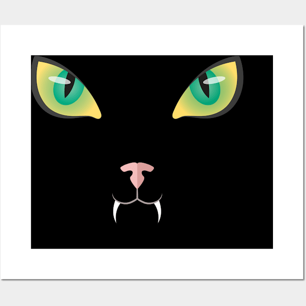 Halloween Cat-Scary Night Wall Art by MaryMas